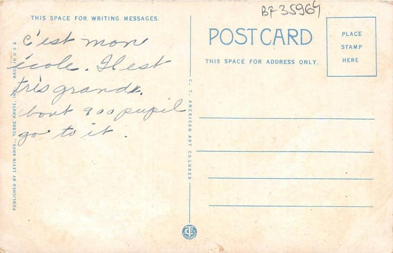 BF35964 ind terre haute garfield high school  USA  front/back scan