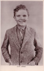 Leon Janney Child Film Star Picturegoer Real Photo Postcard