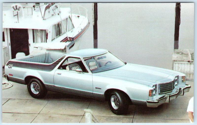 Automobile Car Advertising  1977 FORD RANCHERO GT    Postcard