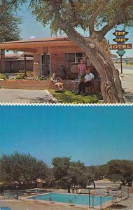 Sonora Texas Twin Oaks Motel Multiview Vintage Postcard K24232
