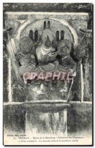 Postcard Old Vezelay Madeleine Church Collectionn of Pillar Capitals Collater...