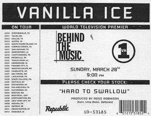  Vanilla Ice, World Television Premier  