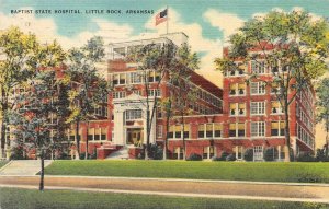 LITTLE ROCK, Arkansas AR    BAPTIST STATE HOSPITAL   1947 Vintage Linen Postcard