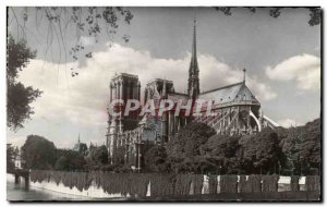 Old Postcard Paris's Notre Dame Cathedral