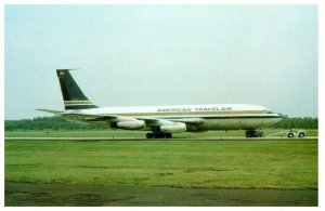 American Travelair Boeing 720 048 Airplane Postcard