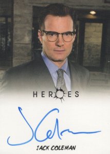 Jack Coleman Heroes Hand Signed TV Show Autograph Card