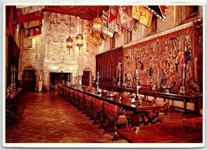 Postcard - The Refectory, La Casa Grande, Hearst Castle - San Simeon, California