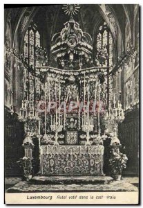 Old Postcard Luxembourg Votive altar in the Cathedral