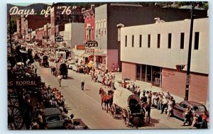 DEADWOOD, SD South Dakota ~ DAYS of 76 PARADE Street Scene c1960s Postcard