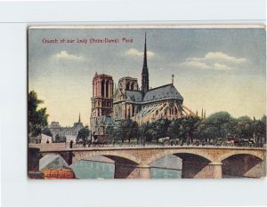 Postcard Church of our Lady (Notre-Dame), Paris, France