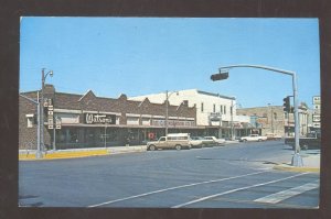 OZONA TEXAS DOWNTOWN STREET SCENE OLD CARS STORES VINTAGE POSTCARD