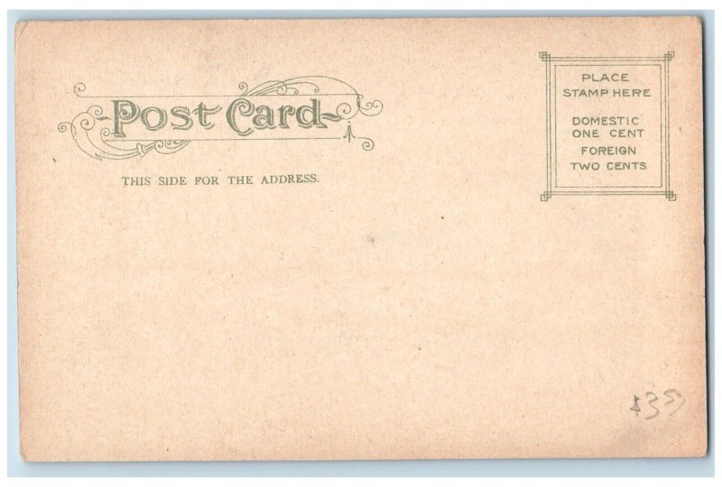 Waterbury Connecticut Postcard Post Office Exterior View Building c1905 Unposted