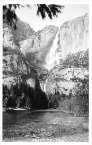 12981 Yosemite Fall  Water Falls  real photo