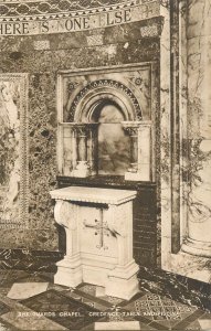 The Guards Chapel, London Credence Table and piscina