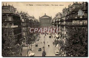 Old Postcard The Paris Opera & # 39Avenue