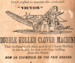 1870s-80s Ohio Fair Newark Machine Co. Double Huller Clover Lot of 3 P187