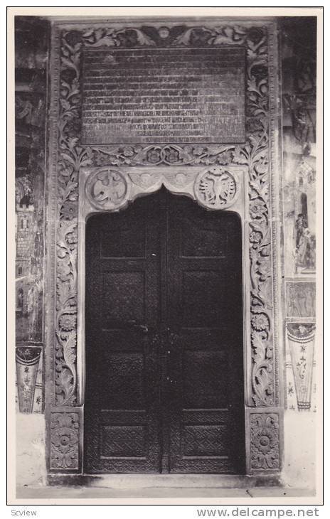 RP, Manastirea Horezu-Valcea, Portalul Bisericii (Close View), Romania, 1920-...