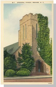 Brevard, North Carolina/NC Postcard ,Episcopal Church, Near Mint!