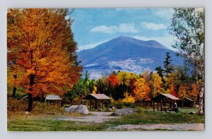 Postcard Maine Mt Katahdin ME Baxter Park Fall Autumn 1963 Posted Chrome