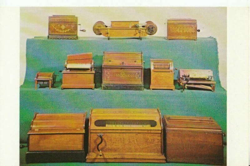 Music Postcard - 11 Paper & Roller Organs - 1886 Musical Casket - Florida TZ7751