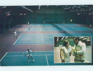 Pre-1980 TENNIS COURTS AT CONCORD HOTEL Kiamesha Lake - Thompson NY c4218@