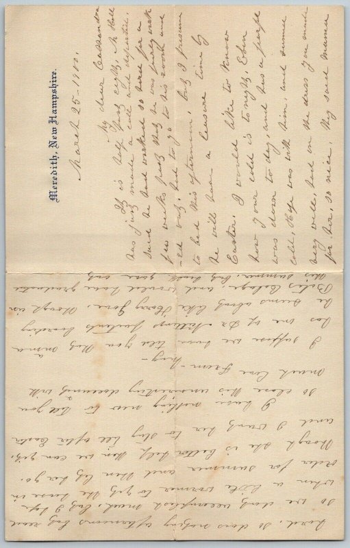 1900  Meredith  New Hampshire  Document