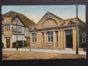 Nottinghamshire: Mansfield Carnegie Library c1906 by Valentine's