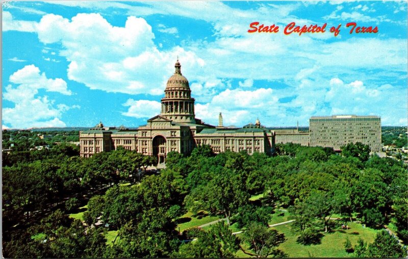 State Capitol Texas TX Austin Library Tower Postcard UNP VTG Unused Vintage 