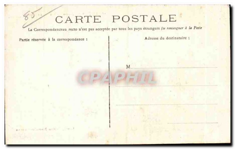 Old Postcard Lucon Public Garden Basin