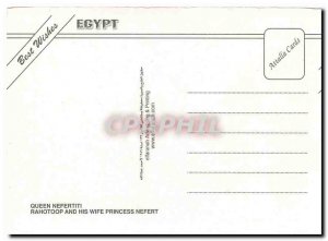 Postcard Modern Egypt Queen Nefertiti Rahotoop and His Wife Princess Nefert