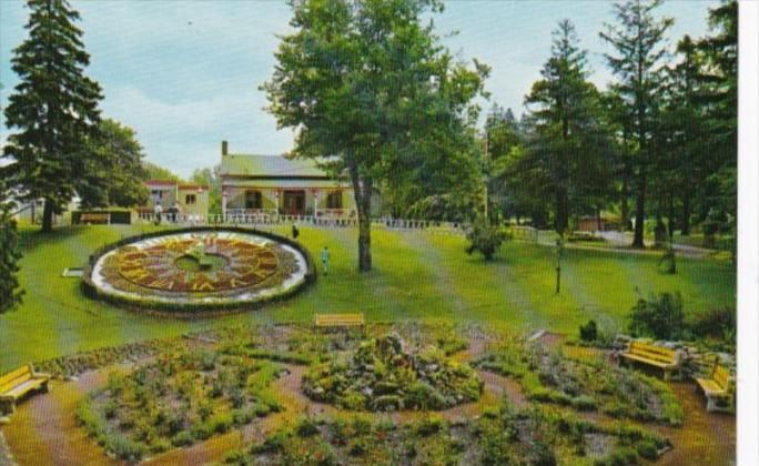 Canada Floral Clock In Riverside Park Guelph Ontario