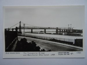 Manchester Ship Canal RUNCORN Transporter Bridge c1929 Postcard by Pamlin Repro