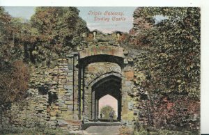 Worcestershire Postcard -Triple Gateway - Dudley Castle - Ref 11419A