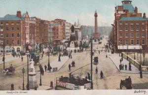 Boots The Chemists Irish Bus Advertising Strip Sackville Street Dublin Postcard