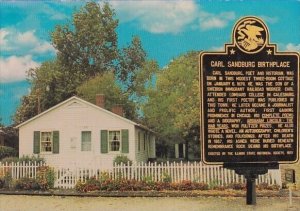 Birthplace OF Carl Sandburg Poet And Lincoln Biographer Galesburg Illinois