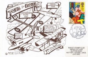 Meccano Aeroplane Toys For Boys First Day Of Issue Stamp Souvenir Postcard