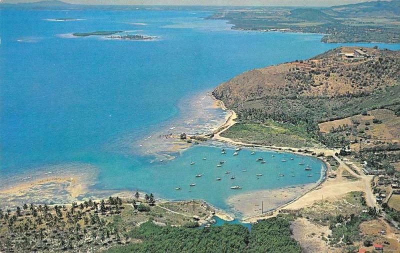 Las Croabas Puerto Rico Fajardo Aerial View Vintage Postcard JD933944