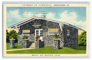 Chamber Of Commerce Middlesboro KY Kentucky Postcard (R38)