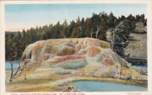 Orange Spring Formation Yellowstone National Park