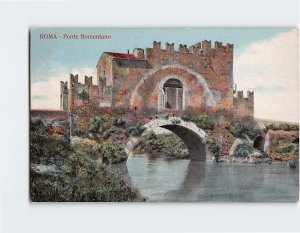 Postcard Ponte Nomentano, Rome, Italy
