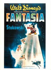 Postcard of Fantasia Disney Animated Movie - Large Postcard #1