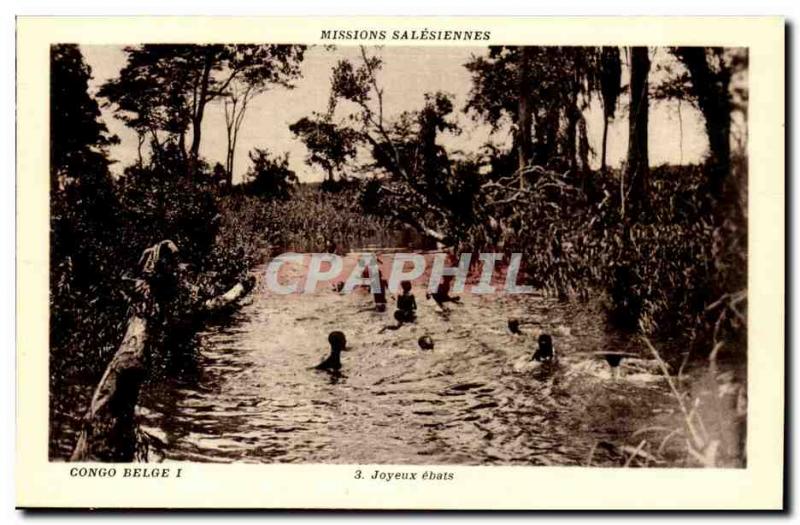 Belgian Congo - CPA- Joyeux play about Mission Salesiennes