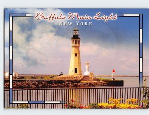 Postcard Buffalo Main Lighthouse New York USA