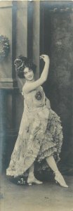 Glamour early fashion beauty ladies fancy costume 1904 Gibraltar post revenue 