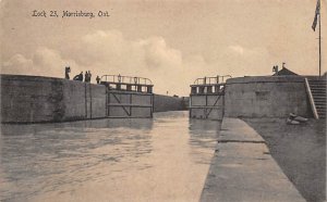 Canals Foreign Post Card Lock 23 Morrisburg, Ontario, Canada Unused