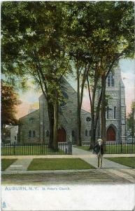 St Peter's Episcopal Church - Auburn, New York pm 1908 UDB