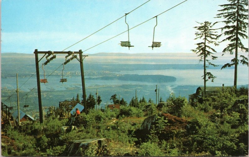 postcard Vancouver Grouse Mountain Chair Lift