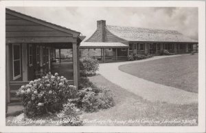 RPPC Postcard Bluff's Lodge Doughton Park Blue Ridge Parkway North Carolina