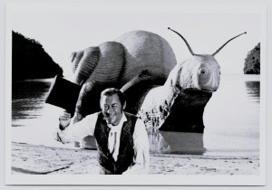 Actor REX HARRISON on the set DR. DOOLITTLE Giant Snail 4x6 Repro Postcard