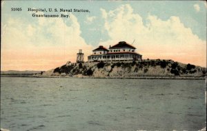 Guantanamo Bay Cuba U.S. Naval Station Hospital c1910 Vintage Postcard